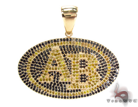 14K Gold Prong Diamond AB Pendant 32022 - Image 1