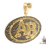 14K Gold Prong Diamond AB Pendant 32022 - Image 2