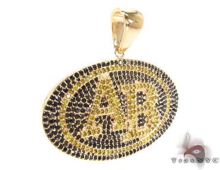 14K Gold Prong Diamond AB Pendant 32022 - Image 2