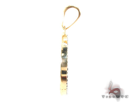 14K Gold Prong Diamond AB Pendant 32022 - Image 4