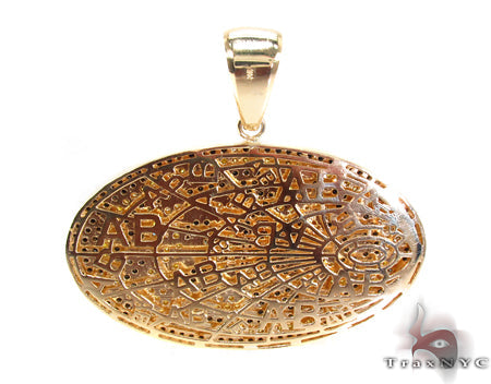 14K Gold Prong Diamond AB Pendant 32022 - Image 5