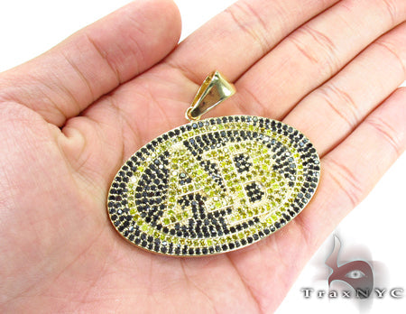 14K Gold Prong Diamond AB Pendant 32022 - Image 6