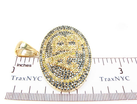 14K Gold Prong Diamond AB Pendant 32022 - Image 7