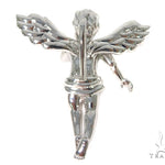 14K Gold Prong Diamond Angel Pendant 45400 - Image 4