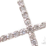 14K Gold Prong Diamond Cross Crucifix Bracelet 36640 - Image 2