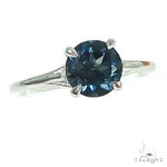 14K Gold London Blue Topaz Solitaire Engagement Ring 66432 - Image 1