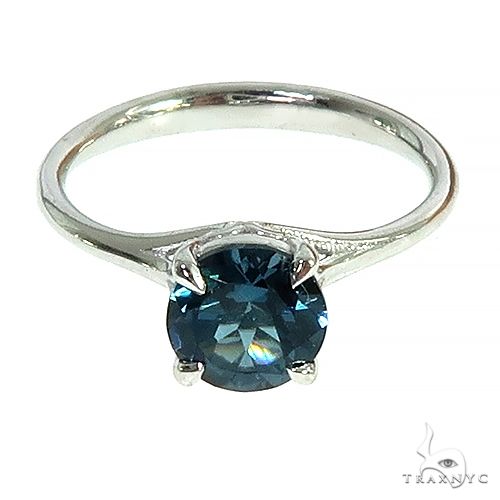 14K Gold London Blue Topaz Solitaire Engagement Ring 66432 - Image 2