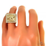 14K Gold Pyramid Evil Eye TraxNYC Ring 66368 - Image 6