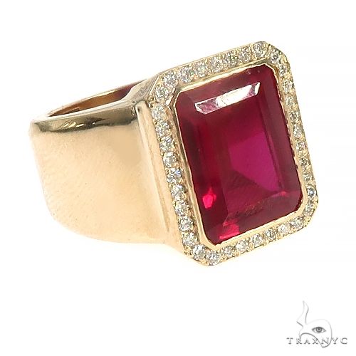 14K Gold Ruby and Diamond Ring 66797 - Image 2