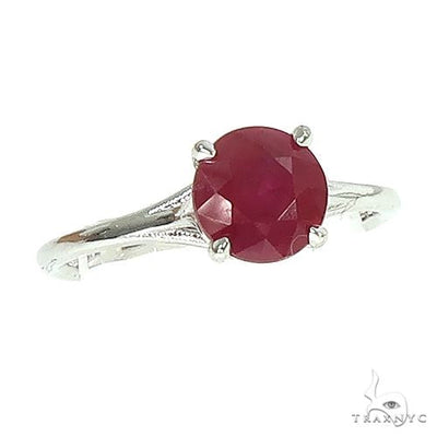 14K Gold Ruby Solitaire Engagement Ring 66602 - Image 1