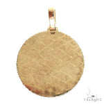 14K Gold Side Diamond Frame Memorial Photo Pendant 66800 - Image 3