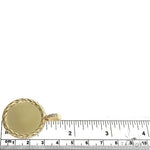 14K Gold Side Diamond Frame Memorial Photo Pendant 66800 - Image 6