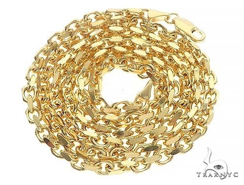 14k Gold Solid Cable Link Chain 20 Inches 3.5mm 68142 - Image 3