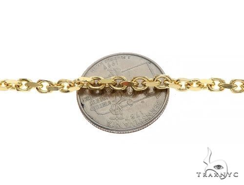 14K Gold Solid Anchor Cable Link 26 Inches 3.5mm 68145 - Image 4