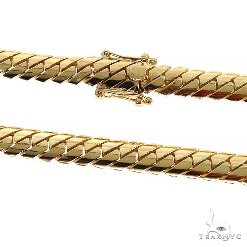 14k Yellow Gold Solid Mimi Cuban Link Chain 68077 - Image 3