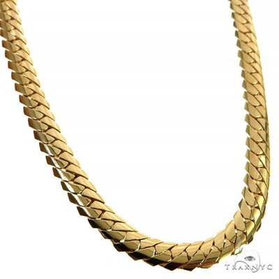 14K Gold Solid Mimi Cuban Link Chain 6.4mm 22 inches 68459 - Image 1