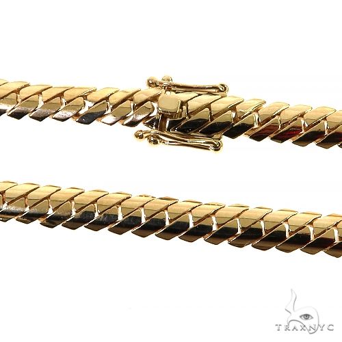 14K Gold Solid Mimi Cuban Link Chain 6.4mm 22 inches 68459 - Image 3