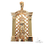 14K Gold St. Lazarus Frame Pendant 67747 - Image 1