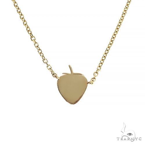 14K Gold Strawberry Choker Necklace 66594 - Image 3
