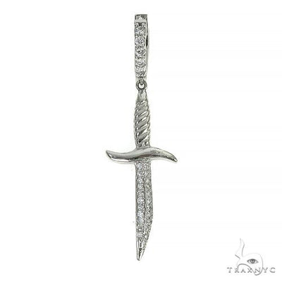 14K Gold Sword Single Earring 66522 - Image 1