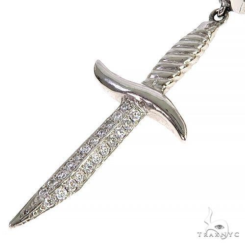 14K Gold Sword Single Earring 66522 - Image 4