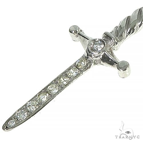 14K Gold Sword Skull Single Earring 66523 - Image 5