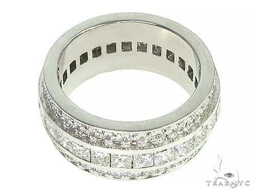 14K Gold Three Row Diamond Ring 66259 - Image 4
