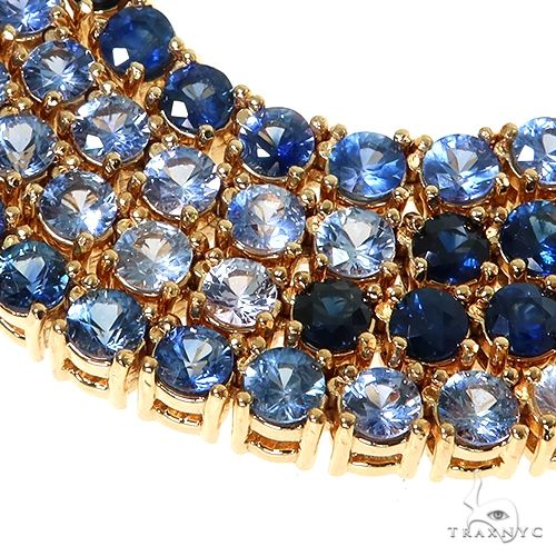 14K Gold Water Sapphire Tennis Chain 66710