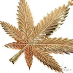 14K Gold Weed Pendant 67820 - Image 3
