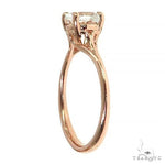 14K Gold White Topaz Solitaire Engagement Ring 66427 - Image 3