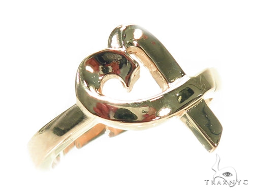 14K Heart Gold Ring 41585 - Image 1