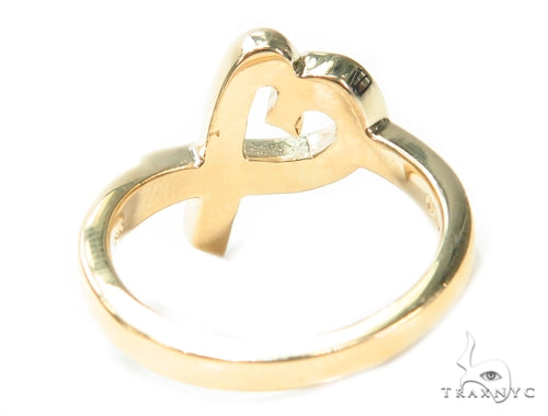 14K Heart Gold Ring 41585 - Image 4