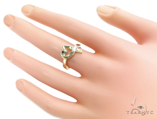 14K Heart Gold Ring 41585 - Image 6
