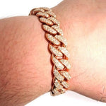 14K Gold Diamond Bracelet With Custom Lock 63946 - Image 10