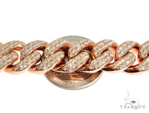 14K Gold Diamond Bracelet With Custom Lock 63946 - Image 5