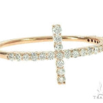 14K Gold Diamond Cross Ring 65691 - Image 1