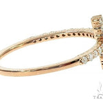 14K Gold Diamond Cross Ring 65691 - Image 4