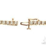 14K Rose Gold Diamond Tennis Chain 22 Inches 3mm   65884 - Image 6