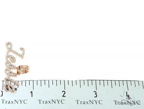 14K Rose Gold Jessie Diamond Name Pendant 65958 - Image 7