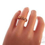 14K Rose Gold Miami Cuban Link Ring 63187 - Image 3