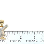 14K Gold Micro Pave Diamond Eagle Charm Pendant 63941 - Image 6