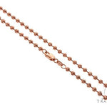 14K Rose Gold Moon Cut Chain 20 Inches 3mm   64607 - Image 3