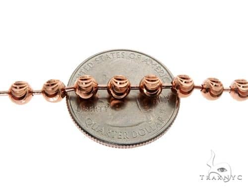 14K Rose Gold Moon Cut Chain 26 Inches 5mm   65888 - Image 3