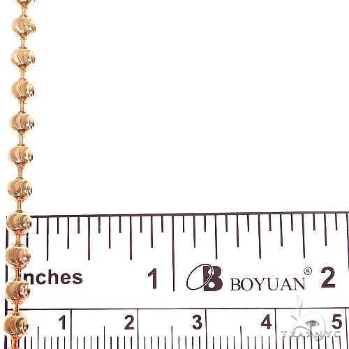 14K Rose Gold Moon Cut Chain 30 Inches 4mm   64613 - Image 5