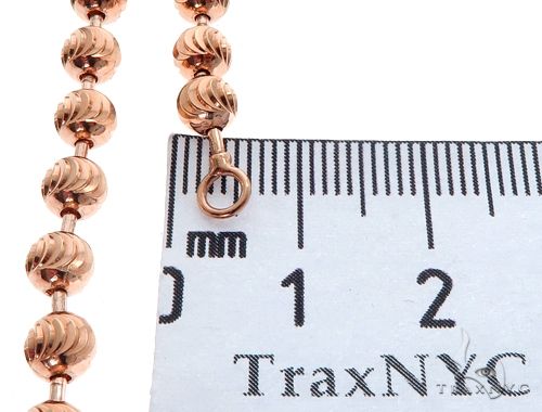 14K Rose Gold Moon Cut Chain 30 Inches 5mm   64616 - Image 6