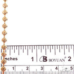 14K Rose Gold Moon Cut Gold Chain 4mm 20 Inches   65782 - Image 3