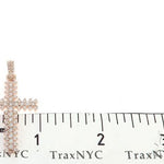 14K Rose Gold Prong Diamond Cross 65280 - Image 6