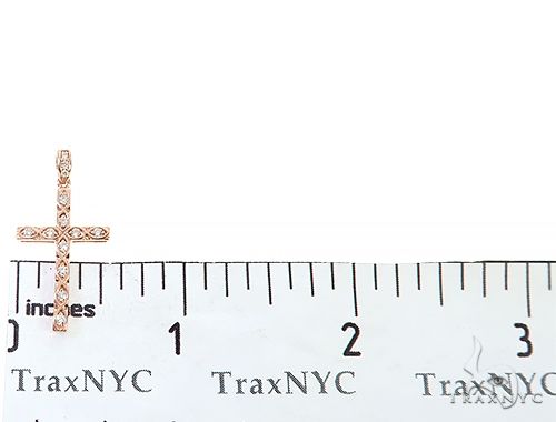 Fancy Oval Round Cut Diamond Cross 65662 - Image 6