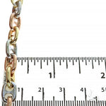 14k Three-color Gold Solid Anchor Link Chain 24 Inches 7.2mm 67398 - Image 5