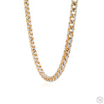 14K Two Tone Gold Diamond Cut Franco Chain 70319 - Image 3